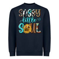 Navy sassy little soul Heavyweight Sweatshirt - NancyCooperArtShop