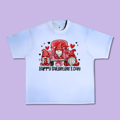 Happy Valentine's Day Urban Heavy Tee Designed By Maliassmallbusiness