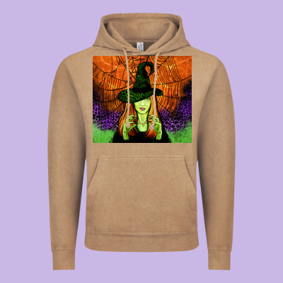 Halloween Witch Tumbler Vintage Hoodie Designed By Jasminsmagicworld