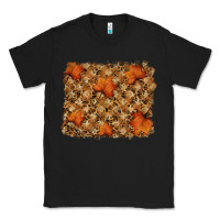 Black autumn leafe backround Classic Tee - RanaPortraitStore