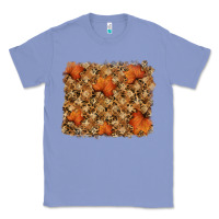 Colony Blue autumn leafe backround Classic Tee - RanaPortraitStore