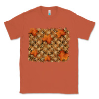 Copper autumn leafe backround Classic Tee - RanaPortraitStore