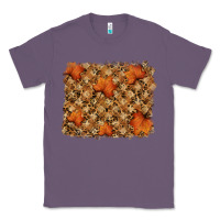 Lavender autumn leafe backround Classic Tee - RanaPortraitStore