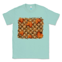 Seafoam autumn leafe backround Classic Tee - RanaPortraitStore