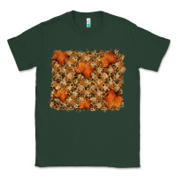 Sports Green autumn leafe backround Classic Tee - RanaPortraitStore