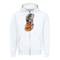 White Lunar Fruit Zipper Hoodie - Bettercallsaul