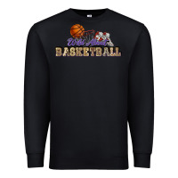Black Wild about Basketball Premium Sweatshirt - HowdyJamesFarm