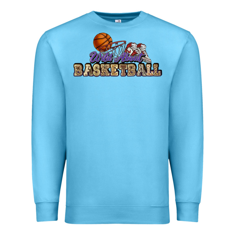 Wild About Basketball Premium Sweatshirt by HowdyJamesFarm | Teevron