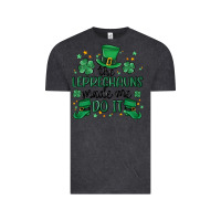 Vintage Black the leprechauns made me do it Vintage Tee - MaliasSmallBusiness