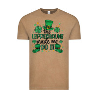 Vintage Coffee the leprechauns made me do it Vintage Tee - MaliasSmallBusiness