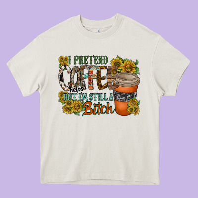 Coffee Heavy Core Tee Designed By Racoondesign