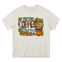 Cream coffee Heavy Core Tee - RacoonDesign