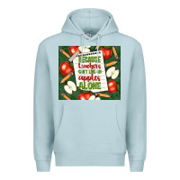 Blue Mist because teachers can't live on apples alone tumble Premium Hoodie - TumblerDesignByShophia
