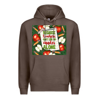 Coffee because teachers can't live on apples alone tumble Premium Hoodie - TumblerDesignByShophia