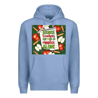 Colony Blue because teachers can't live on apples alone tumble Premium Hoodie - TumblerDesignByShophia