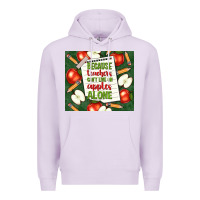 Lilac because teachers can't live on apples alone tumble Premium Hoodie - TumblerDesignByShophia