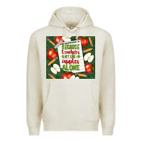 Oatmeal Heather because teachers can't live on apples alone tumble Premium Hoodie - TumblerDesignByShophia