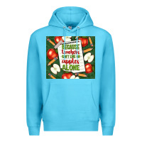 Ocean Blue because teachers can't live on apples alone tumble Premium Hoodie - TumblerDesignByShophia