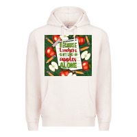 Pale Pink because teachers can't live on apples alone tumble Premium Hoodie - TumblerDesignByShophia