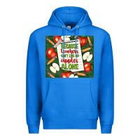 True Royal because teachers can't live on apples alone tumble Premium Hoodie - TumblerDesignByShophia