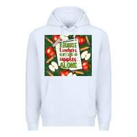 White because teachers can't live on apples alone tumble Premium Hoodie - TumblerDesignByShophia