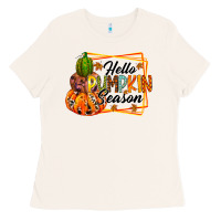 Bone hello pumpkin season Ladies Tee - RacoonDesign