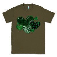 Army Green leopard hearts st patricks day Classic Tee - MaliasSmallBusiness