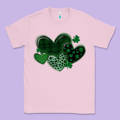 Leopard Hearts St Patricks Day Classic Tee Designed By Maliassmallbusiness