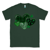 Sports Green leopard hearts st patricks day Classic Tee - MaliasSmallBusiness