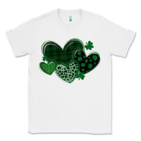 White leopard hearts st patricks day Classic Tee - MaliasSmallBusiness