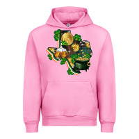 Fuchsia Pink texas map st patricks day Urban Hoodie - FaDigitalArtStudio