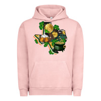 Pigment Salmon texas map st patricks day Urban Hoodie - FaDigitalArtStudio