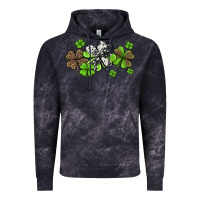 Cloud Black western cowhide leopard glitter shamrocks Vintage Hoodie - Jasminsmagicworld