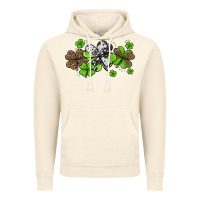 Vintage Artic western cowhide leopard glitter shamrocks Vintage Hoodie - Jasminsmagicworld