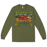 Army Green schools out forever Long Sleeve Tee - NancyCooperArtShop