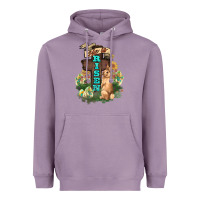 Lavender He is risen Bunny Cross Easter Day Heavyweight Hoodie - HowdyJamesFarm