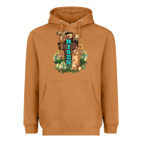 Meerkat He is risen Bunny Cross Easter Day Heavyweight Hoodie - HowdyJamesFarm
