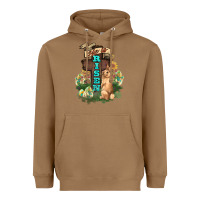Toasted Coconut He is risen Bunny Cross Easter Day Heavyweight Hoodie - HowdyJamesFarm