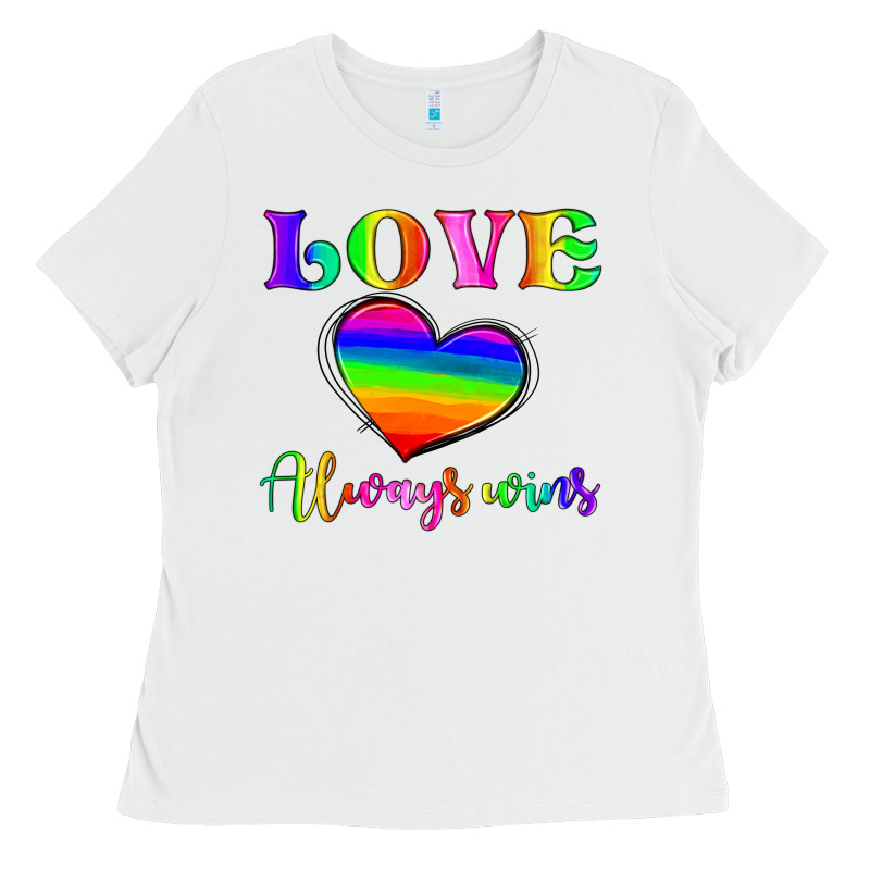 Love Always Wins Ladies Tee by HRA Design Shop | Teevron
