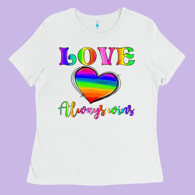 Love Always Wins Ladies Tee Designed By Hra Design Shop