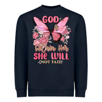 Navy god is within her she will not fail Heavyweight Sweatshirt - MaliasSmallBusiness