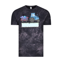 Cloud Black easter tractor boy Vintage Tee - MaliasSmallBusiness