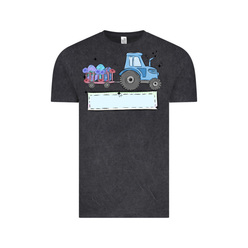 Easter Tractor Boy Vintage Tee by MaliasSmallBusiness | Teevron