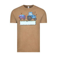 Vintage Coffee easter tractor boy Vintage Tee - MaliasSmallBusiness
