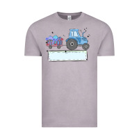 Vintage Zinc easter tractor boy Vintage Tee - MaliasSmallBusiness