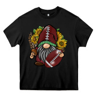 Black football gnome Heavy Core Tee - RacoonDesign