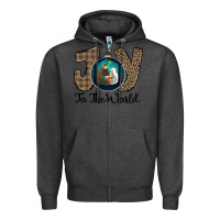 Charcoal Heather Joy to the World Zipper Hoodie - Bettercallsaul