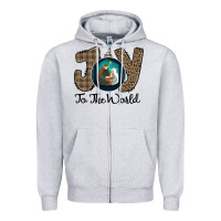 Heather Grey Joy to the World Zipper Hoodie - Bettercallsaul
