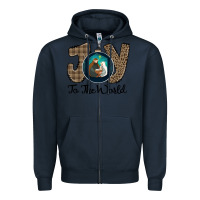 Navy Joy to the World Zipper Hoodie - Bettercallsaul