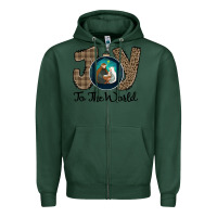 Sports Green Joy to the World Zipper Hoodie - Bettercallsaul